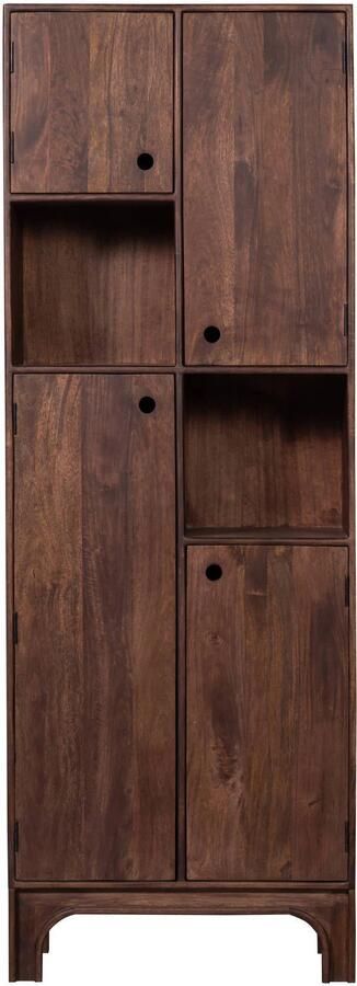WOOOD | Staes opbergkast mango hout walnoot | Woonkamer meubels | Bergkast | Kast - Foto 3