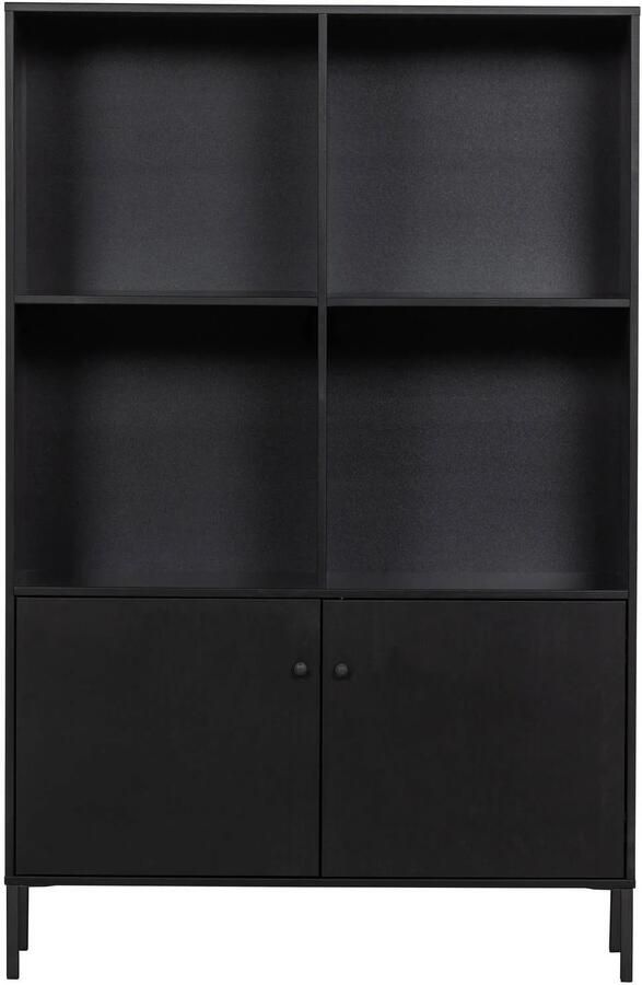 WOOOD | Xam open kast grenen zwart | Woonkamer meubels | BergkastKast - Foto 3