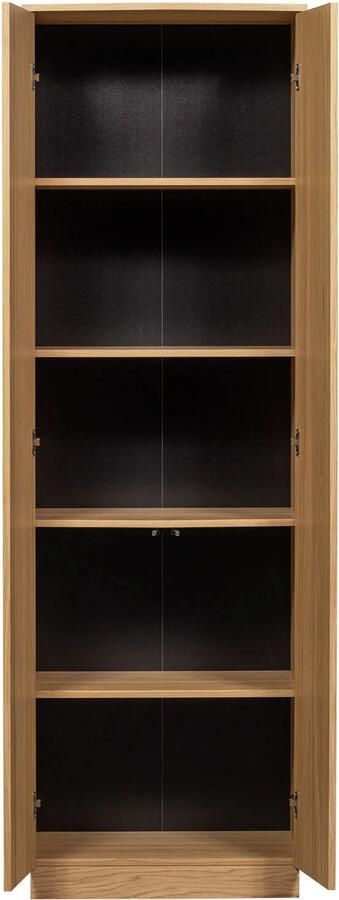 Woood Zuma Hoge Kast Push-To-Open Eiken Transparant 210x67x46 - Foto 3