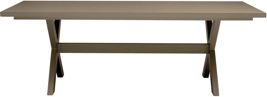 Exotan Delta Picknicktafel Tuin Aluminium Groen Zand 75x220x105