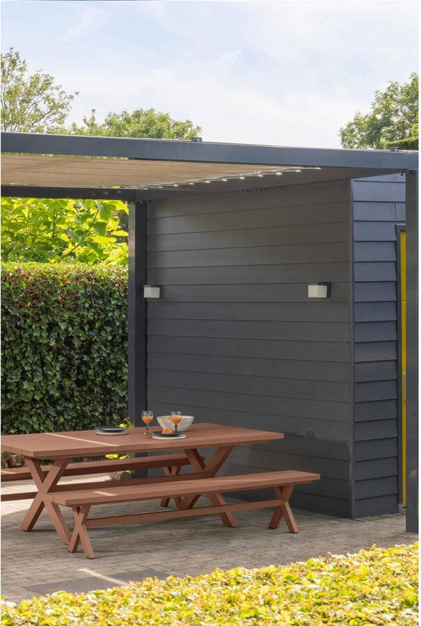 Exotan Delta Picknicktafel Tuin Aluminium Terra 75x220x105 - Foto 2