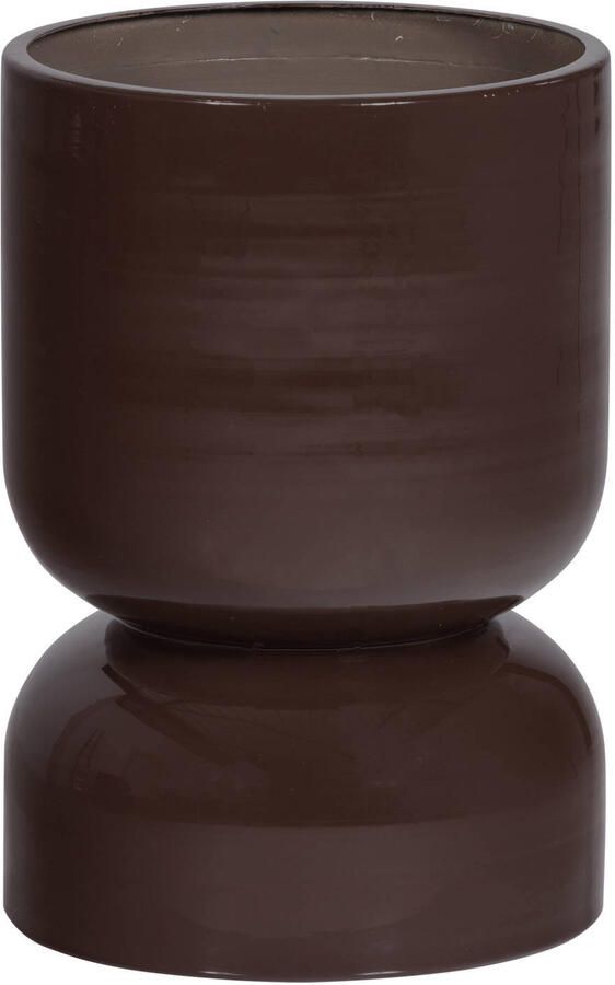 WOOOD Plantenpot Toval Ø28cm Paars Bruin