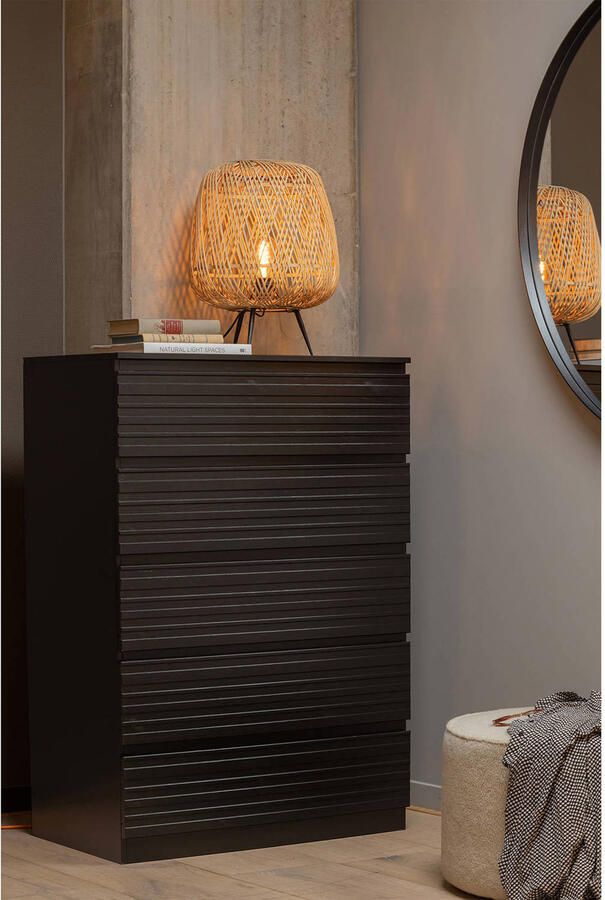 WOOOD | Sara Poef Laag Teddy Off White 36xØ60 | Woonaccessoires | Poef - Foto 5