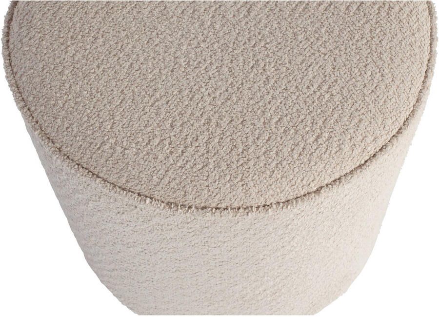 WOOOD Hocker Sara zacht gepolsterd ronde vorm h 46 cm x ø 46 cm - Foto 3