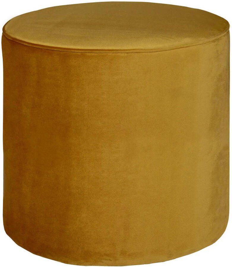 WOOOD Hocker Sara zacht gepolsterd ronde vorm h 46 cm x ø 46 cm - Foto 3