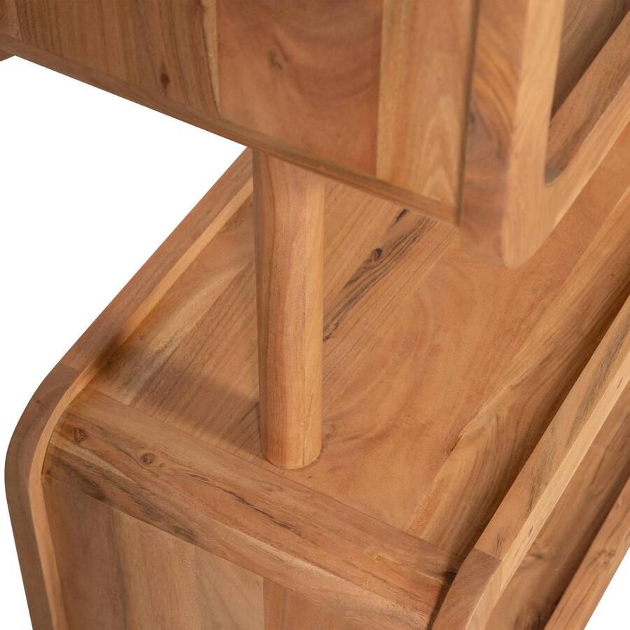 BePureHome | Rattle Open Kast Hout Naturel | Woonkamer meubels | BergkastKast - Foto 3