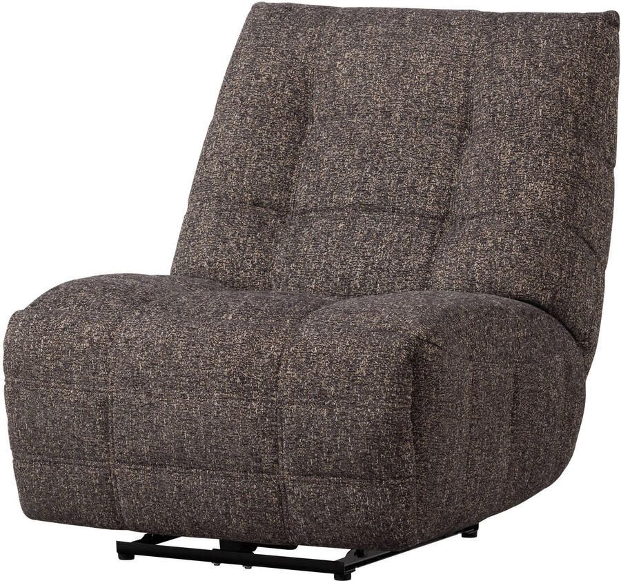 WOOOD | Hein relaxfauteuil elektrisch melange antraciet bruin | Zitmeubels woonkamer | Fauteuil - Foto 4