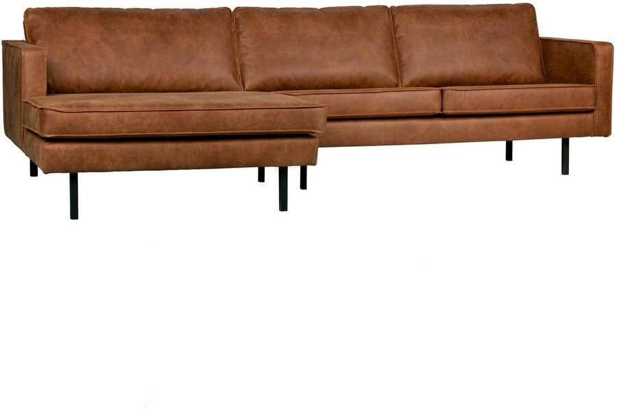 BePureHome | Rodeo Chaise Longue Links Cognac | Zitmeubels woonkamer | Hoekbank - Foto 2