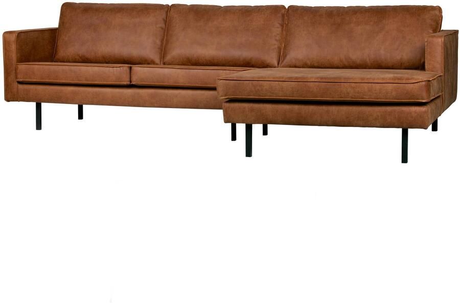 BePureHome | Rodeo Chaise Longue Rechts Cognac | Zitmeubels woonkamer | Hoekbank - Foto 3