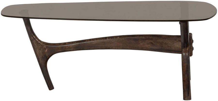 BePureHome | Flash salontafel mango hout glass walnoot | Woonkamertafels | Salontafel - Foto 4