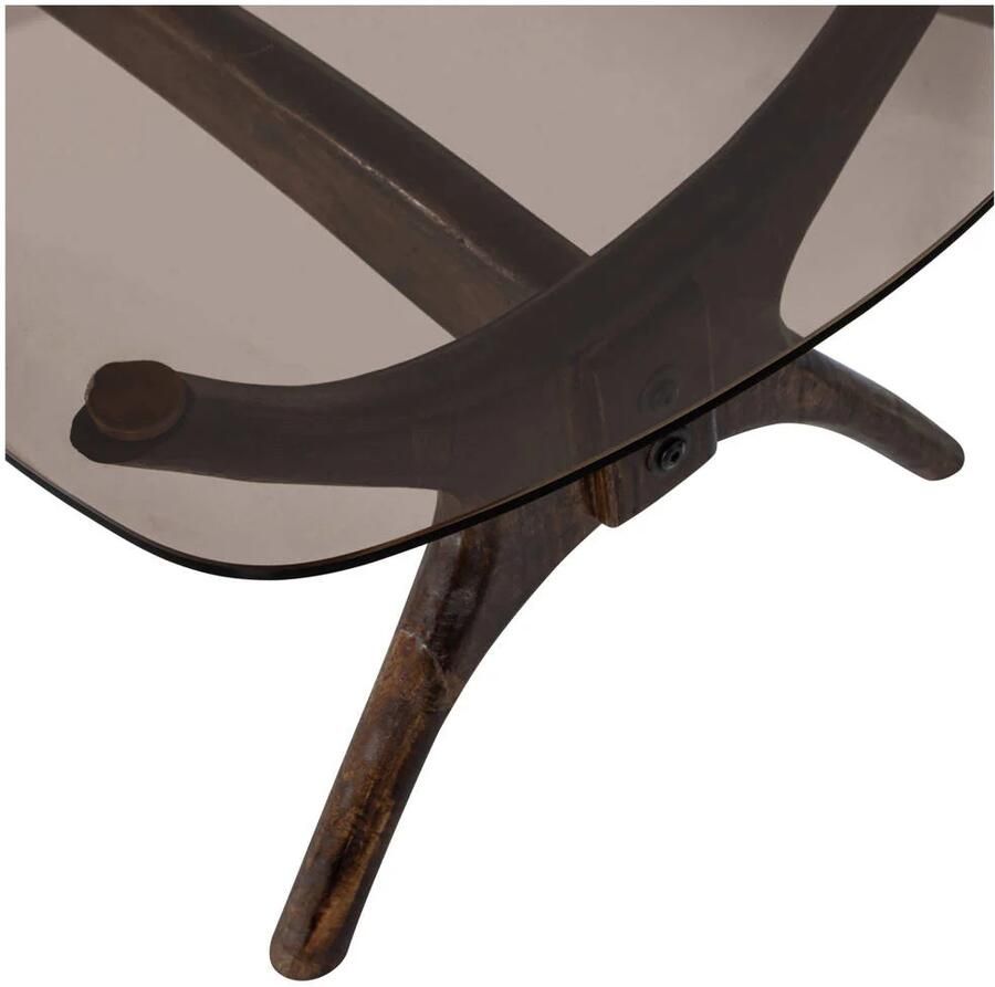 BePureHome | Flash salontafel mango hout glass walnoot | Woonkamertafels | Salontafel - Foto 2