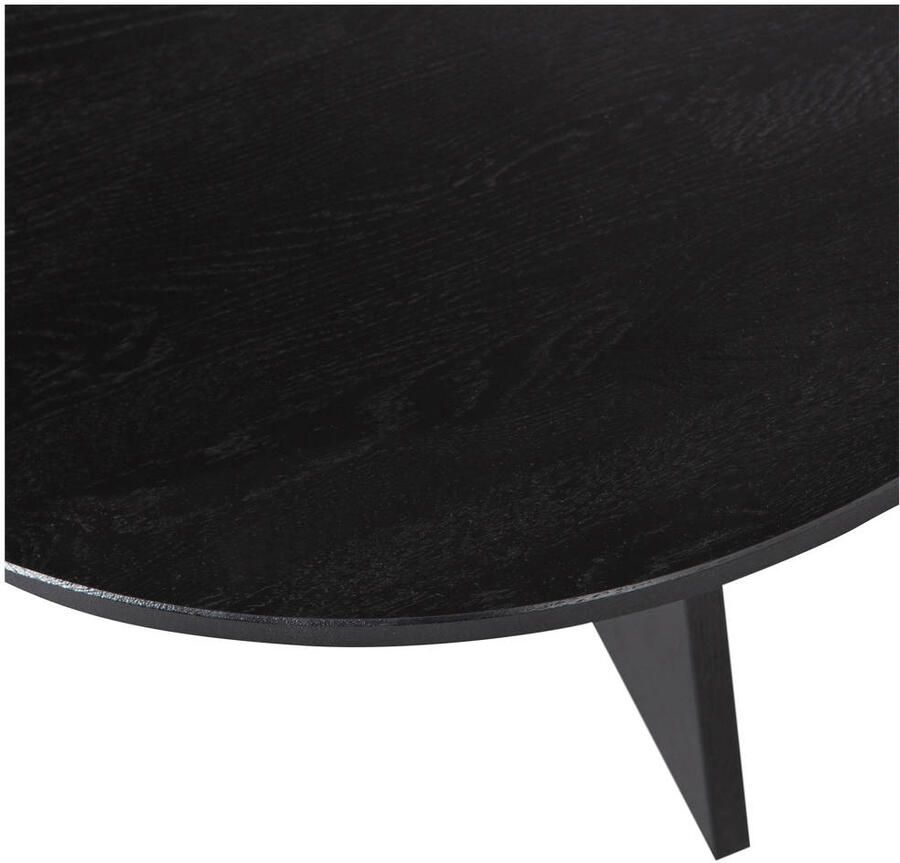WOOOD | Fries salontafel eiken blacknight o90cm | Woonkamertafels | Salontafel - Foto 2