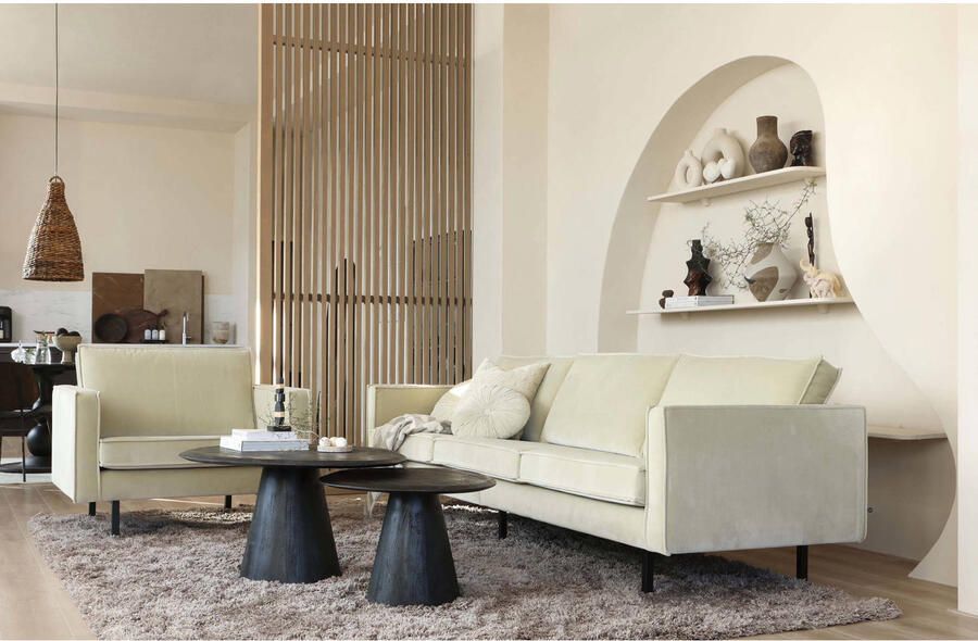 BePureHome | Posture Salontafel Hout Zwart -Ø120cm | Woonkamertafels | Salontafel - Foto 2