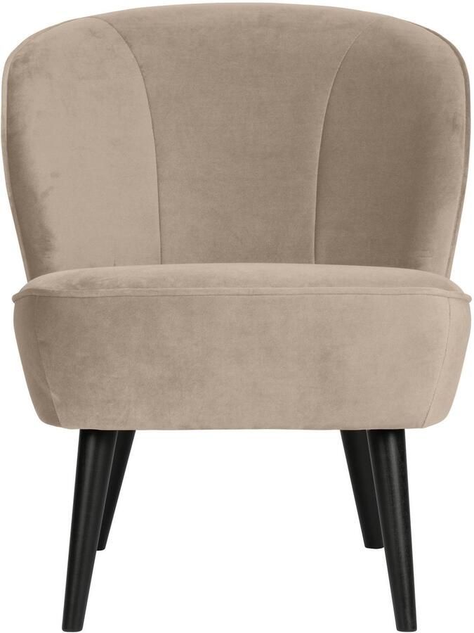WOOOD | Sara Fauteuil Fluweel Khaki | Zitmeubels woonkamer | Fauteuil - Foto 3