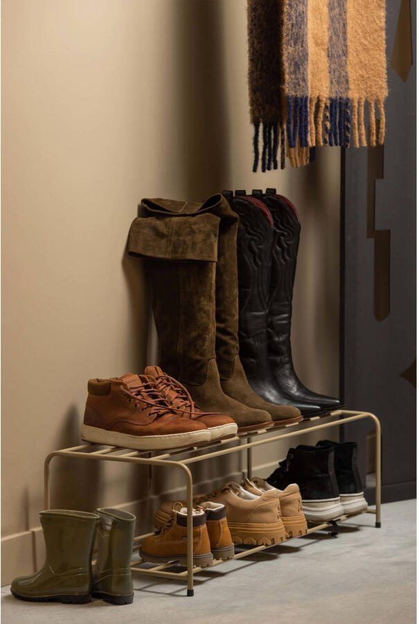 WOOOD Josse Schoenenrek Metaal Militair Bruin 25x80x33 - Foto 3