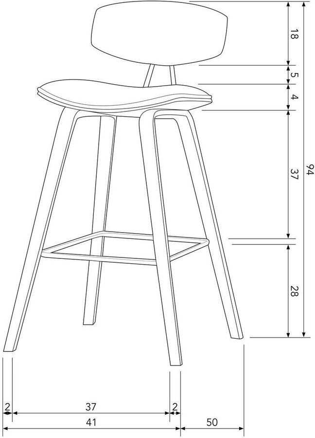 Woood Senne Barstoelen Fluweel Zwart Set van 2 - Foto 3