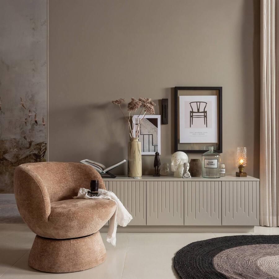 WOOOD Draaibare fauteuil Shuffle draaibaar in elke richting ronde vorm h 72 cm x b 73 cm - Foto 8