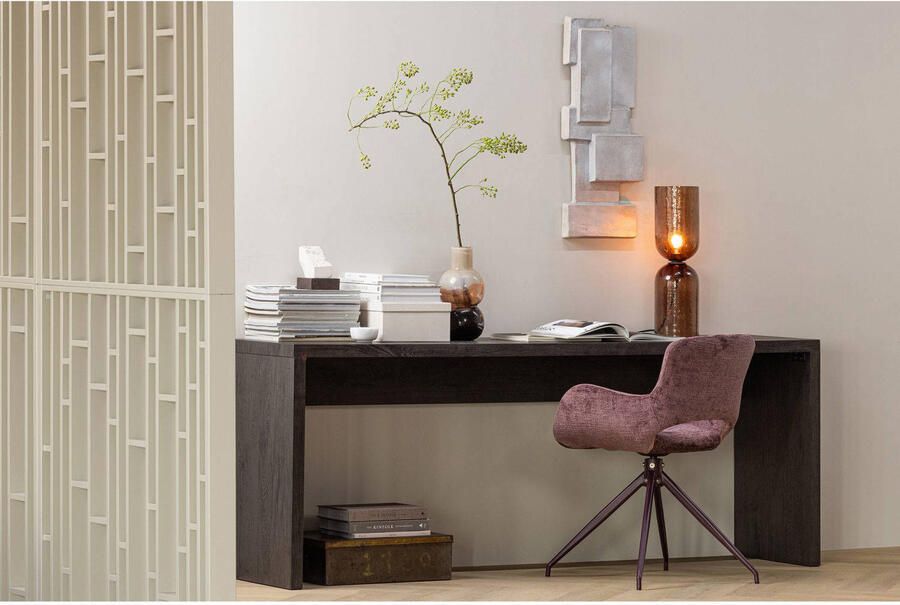 WOOOD | Maan sidetable mdf donkerbruin | Woonkamertafels | Wandtafel - Foto 3