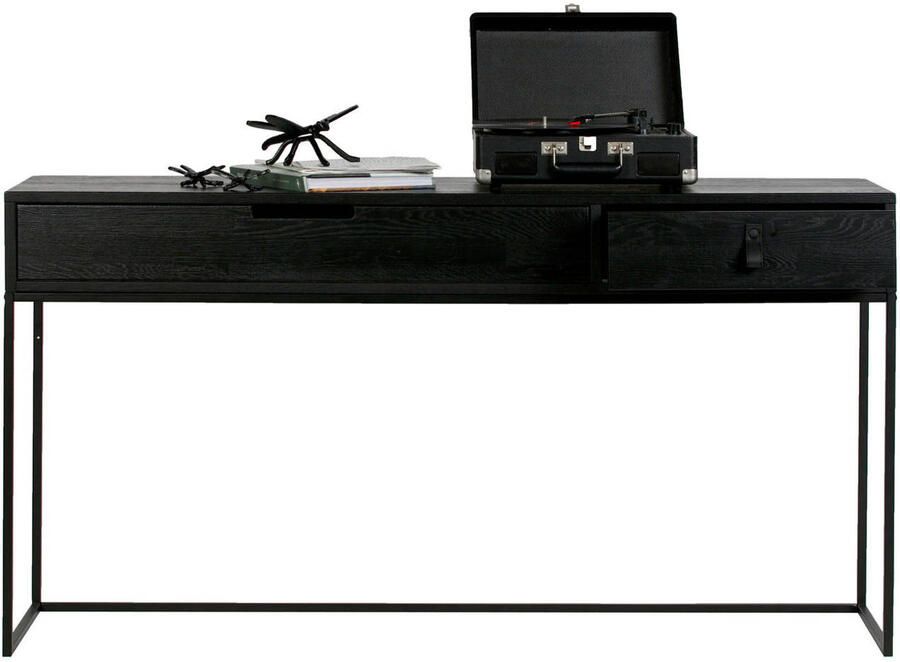 WOOOD Exclusive WOOOD Silas Sidetable Eiken Geborsteld Black Night 74x140x40 - Foto 7