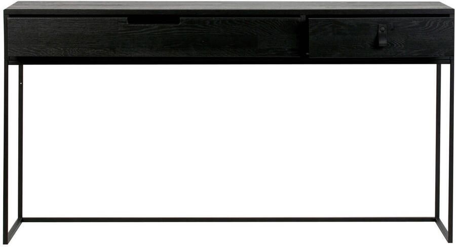 WOOOD Exclusive WOOOD Silas Sidetable Eiken Geborsteld Black Night 74x140x40 - Foto 6