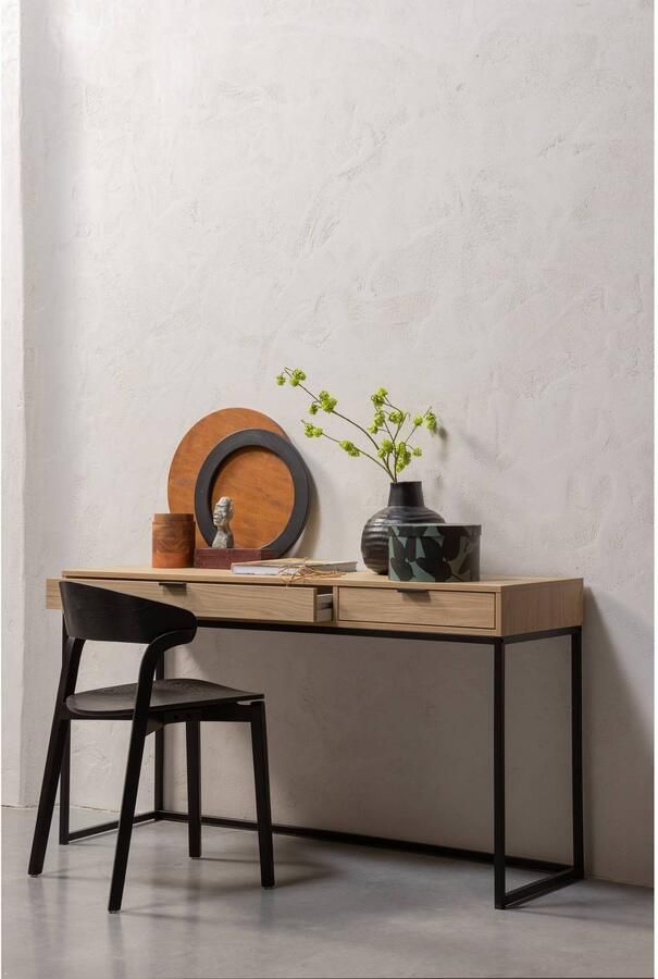 WOOOD | Silas bureau eiken melamine | Woonkamertafels | Bureau - Foto 5