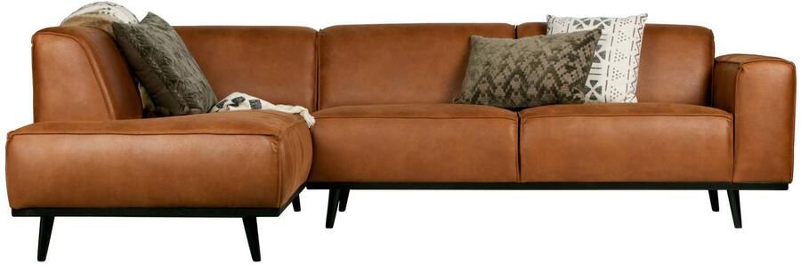 BePureHome | Statement Hoekbank Links Eco Leer Cognac | Zitmeubels woonkamer | HoekbankModulaire banken - Foto 2
