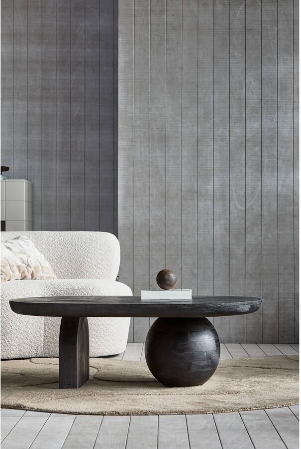 WOOOD Exclusive | Steppe Salontafel Mango Hout Zwart | Woonkamertafels | Salontafel - Foto 9