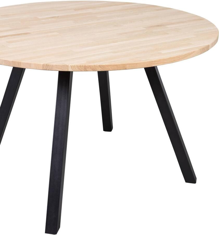 WOOOD | Combi-Eettafel: rond eiken o120 onbeh&2-standen vierk | Eettafels | Eettafel - Foto 3