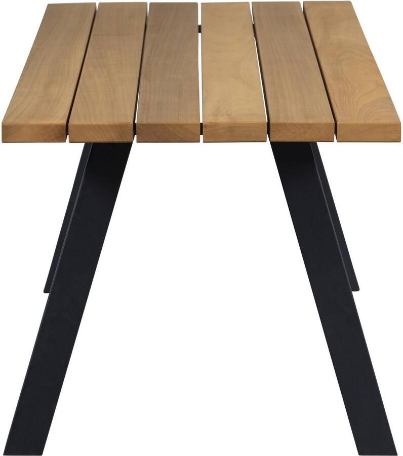 WOOOD Tablo Tuintafel Met A-poot Ayous Metaal Naturel 75x210x81 - Foto 4