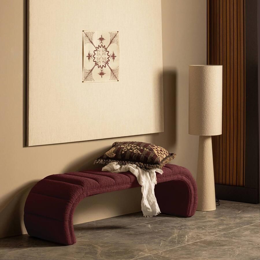 BePureHome | Loft tafellamp metaal bouclé naturel 90xã 22cm | Woonaccessoires | Tafellamp - Foto 2