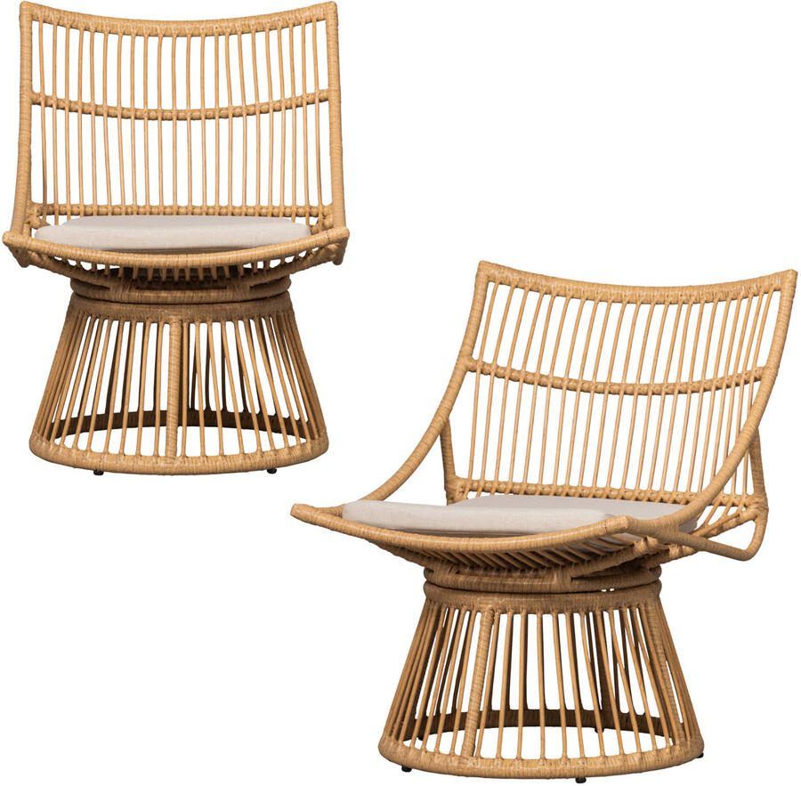 WOOOD tuinstoel Alatna (set van 2) wicker