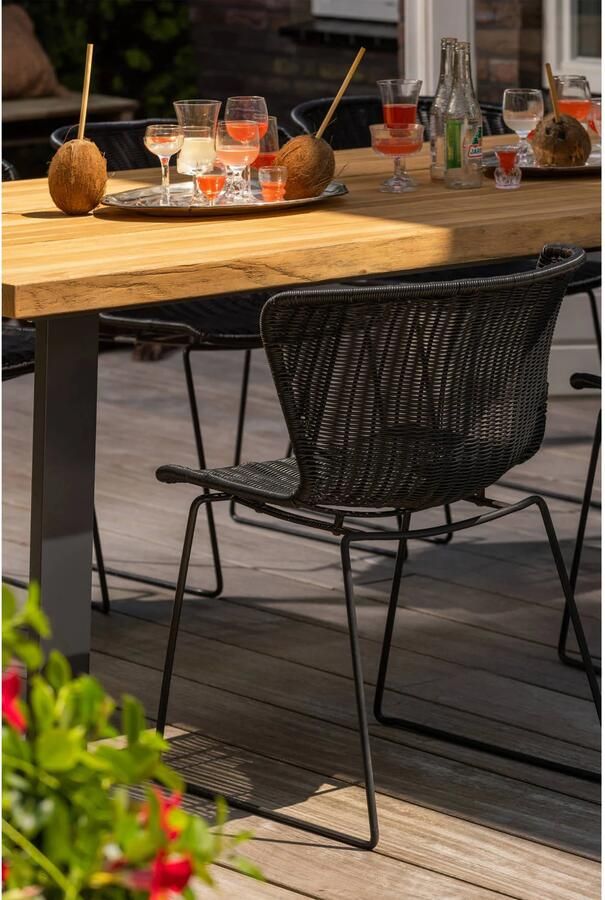 WOOOD | Wings Stoel Zwart set 2 | Tuinmeubelen | Tuinstoel - Foto 5