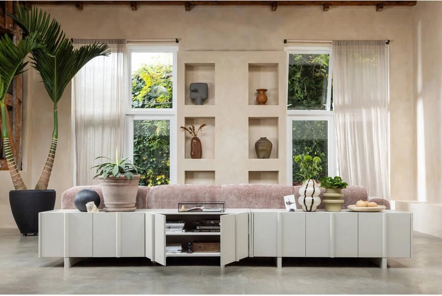 WOOOD | Basu tv meubel 152cm grenen dust | Woonkamer meubels | Tv-dressoir | Tv-meubel - Foto 2