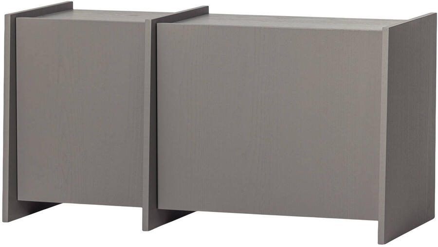 WOOOD TV-meubel Brock Essenfineer 102cm Warmgrijs