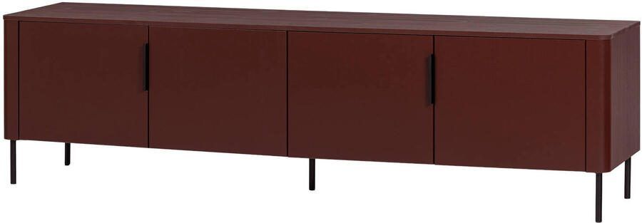 WOOOD TV-meubel Gunnar Grenenhout 200cm Bordeaux
