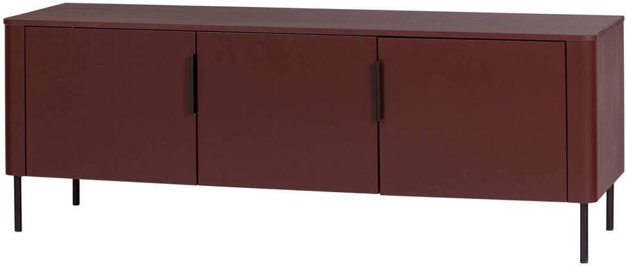 WOOOD TV-meubel Gunnar Grenenhout 154cm Bordeaux