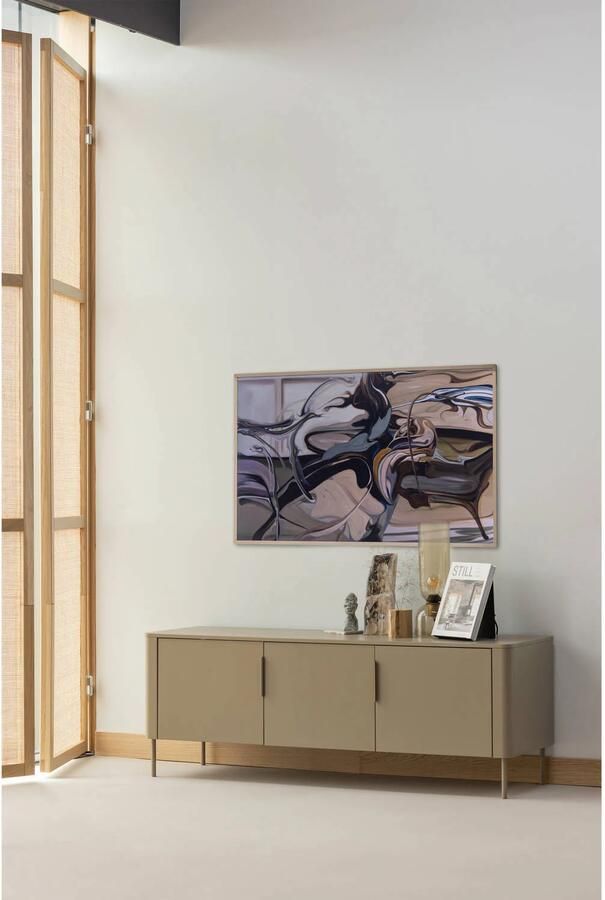 WOOOD | Gunnar tv meubel 154cm grenen mud | Woonkamer meubels | Tv-dressoir | Tv-meubel