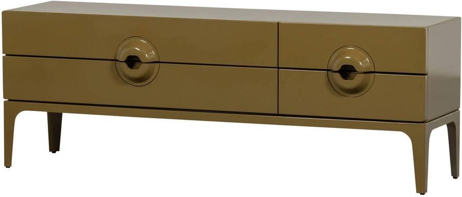 WOOOD | Merge tv meubel hout honinggeel | Woonkamer meubels | Tv-dressoir | Tv-meubel