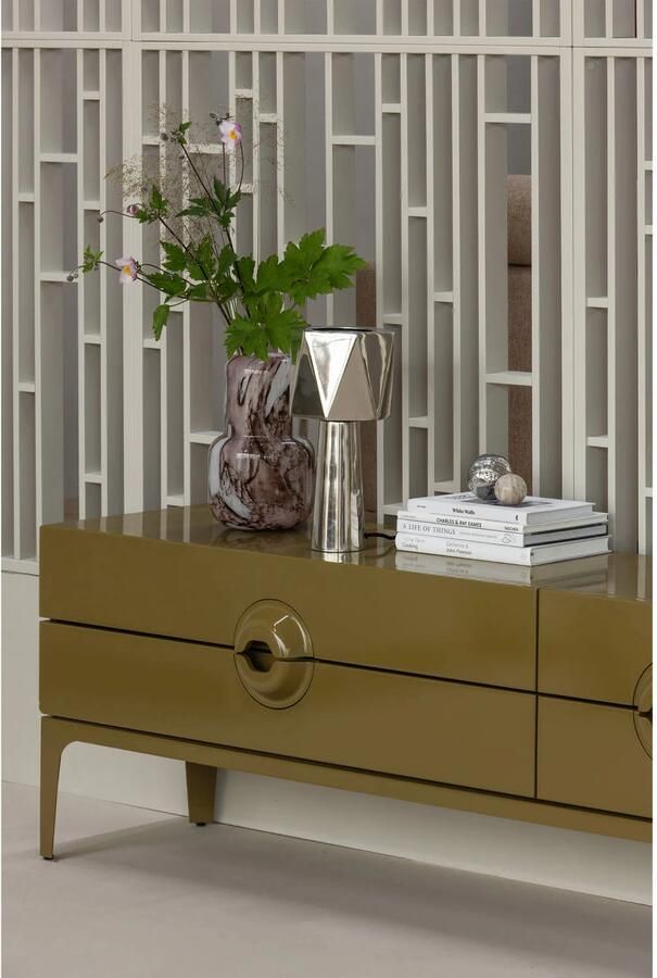 WOOOD | Merge tv meubel hout honinggeel | Woonkamer meubels | Tv-dressoir | Tv-meubel