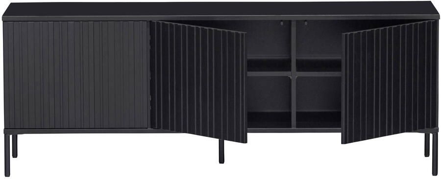 WOOOD Dressoir New Gravure TV-commode breedte 100 cm of 150 cm Commode hoogte 56 cm met grafische reliëfdeuren veel opbergruimte - Foto 9