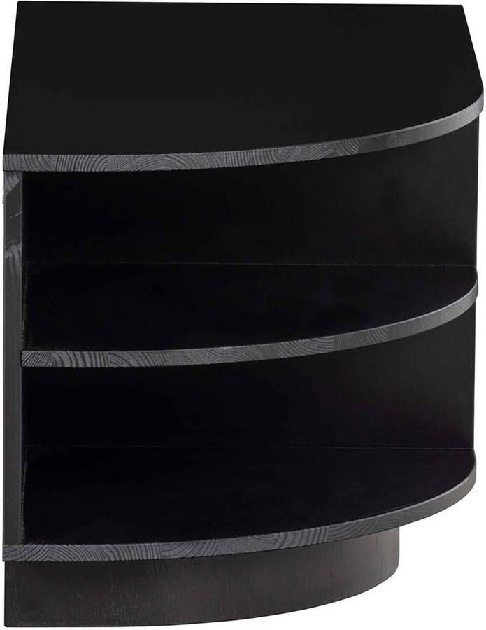 WOOOD Exclusive | Finca Tv Meubel Rond Links 78cm Grenen Zwart | Woonkamer meubels | Tv-dressoirTv-meubel - Foto 4