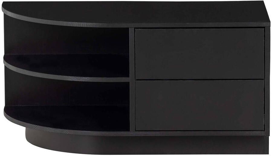 WOOOD Exclusive | Finca Tv Meubel Rond Links 78cm Grenen Zwart | Woonkamer meubels | Tv-dressoirTv-meubel - Foto 3
