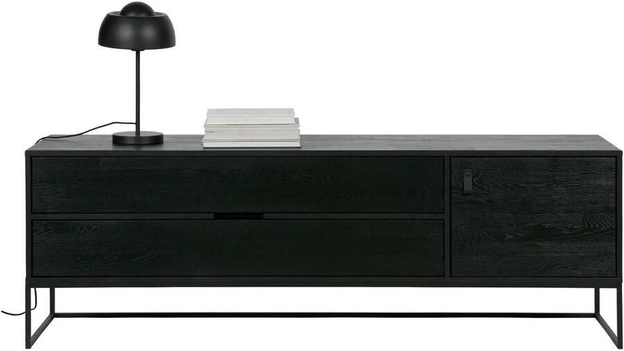 WOOOD Tv-meubel Silas TV-board Commode 2 lades en 1 deur veel opbergruimte breedte 120 of 180 cm - Foto 8