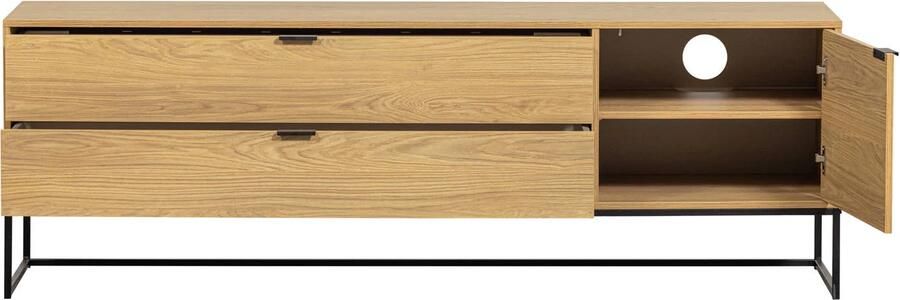 WOOOD Tv-meubel Silas TV-board Commode 2 lades en 1 deur veel opbergruimte breedte 120 of 180 cm - Foto 6
