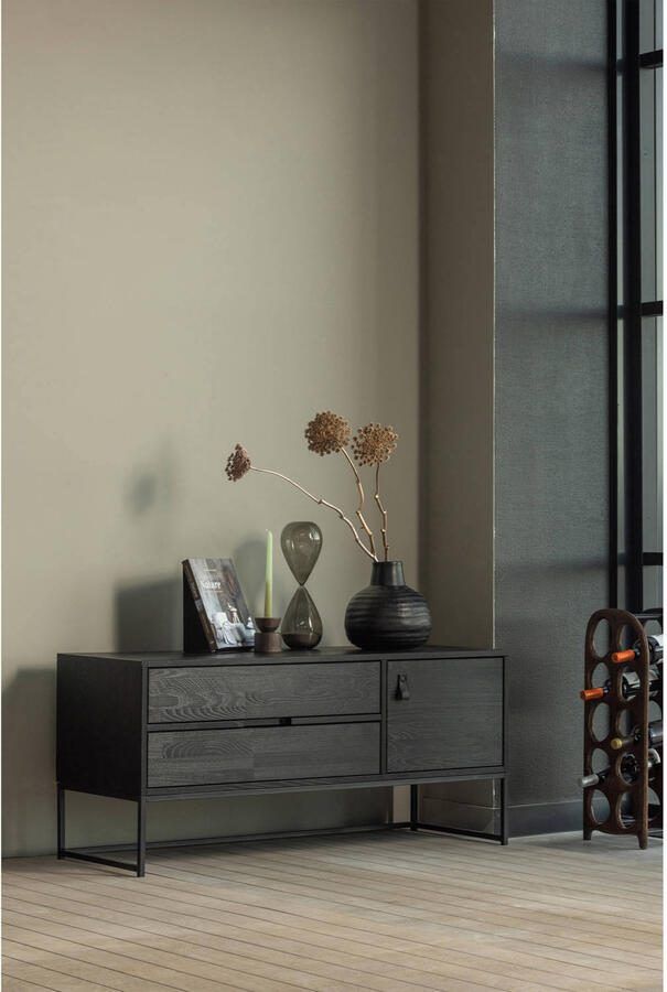 WOOOD Tv-meubel Silas TV-board Commode 2 lades en 1 deur veel opbergruimte breedte 120 of 180 cm - Foto 7