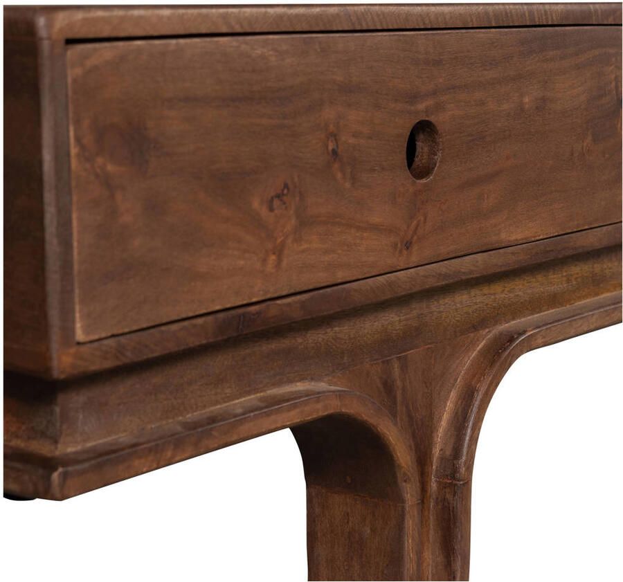 WOOOD | Staes tv-meubel 3 lades mango hout walnoot | Woonkamer meubels | Tv-dressoirTv-meubel - Foto 3