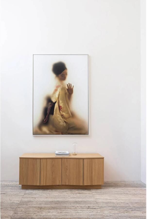 Woood Zuma tv-meubel Push-To-Open Eiken Transparant 52x133x45 - Foto 2