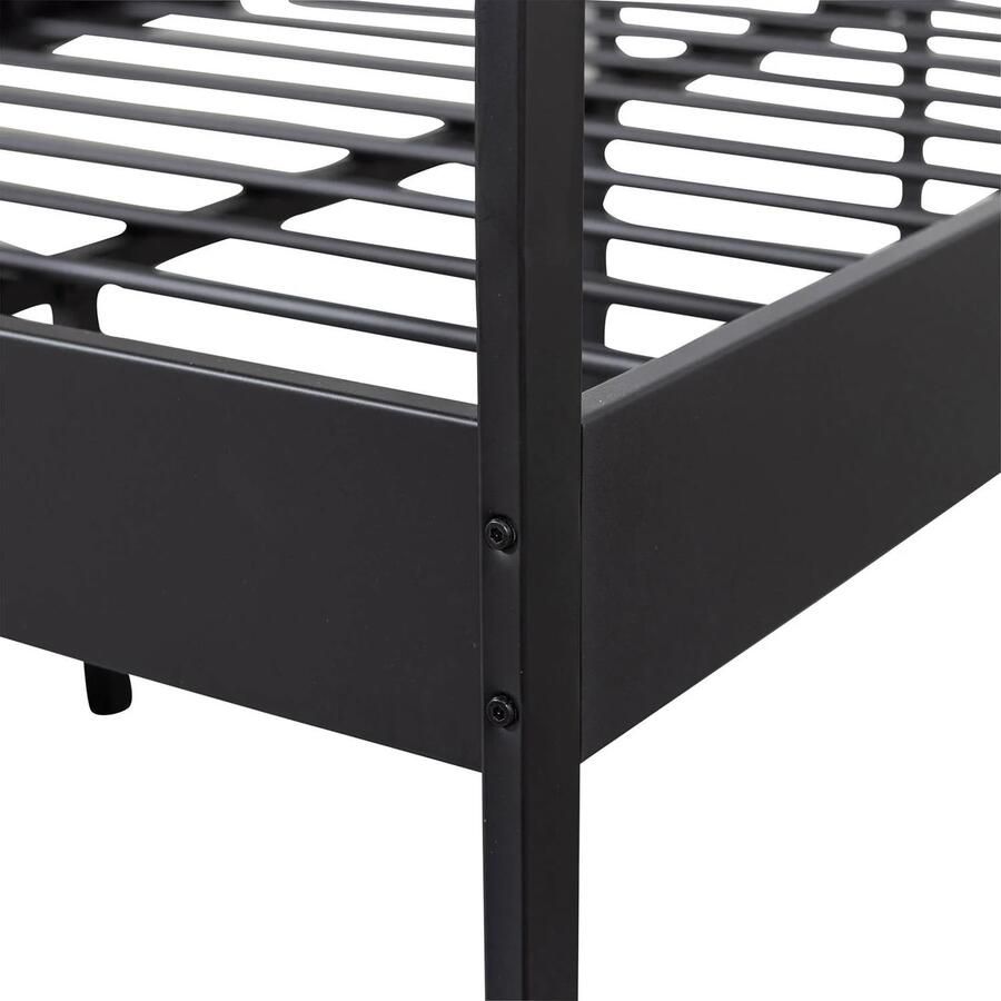 WOOOD | Mees Bed Twijfelaar Metaal Zwart 120x200cm | Slaapkamer meubels | Ledikant - Foto 2