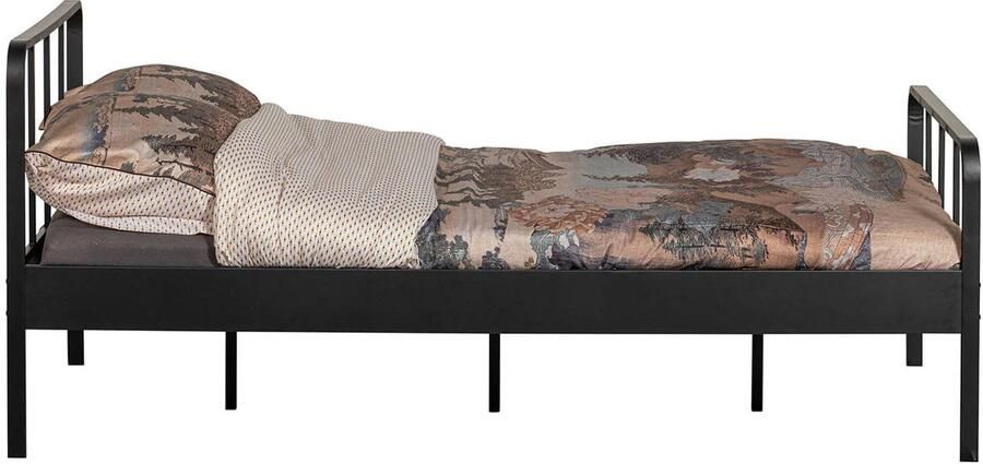 WOOOD | Mees Bed Twijfelaar Metaal Zwart 120x200cm | Slaapkamer meubels | Ledikant - Foto 5