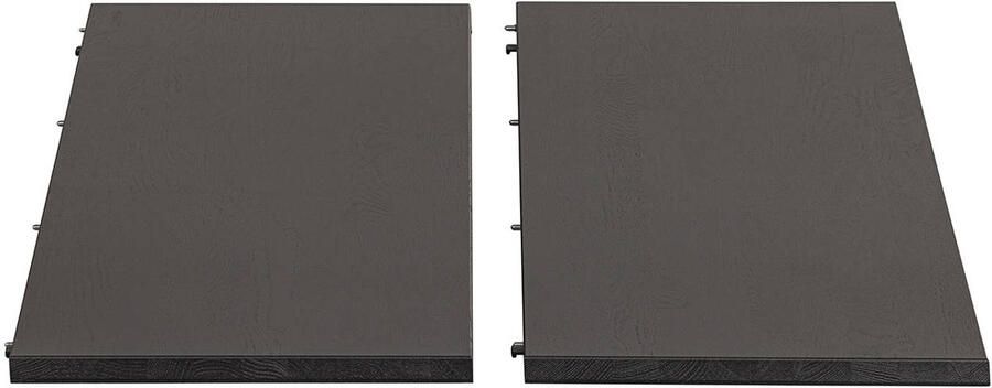 WOOOD Exclusive | Lange Jan Uitschuifbare Eettafel Rond Eiken Blacknight | Eettafels | Uitschuiftafel - Foto 3